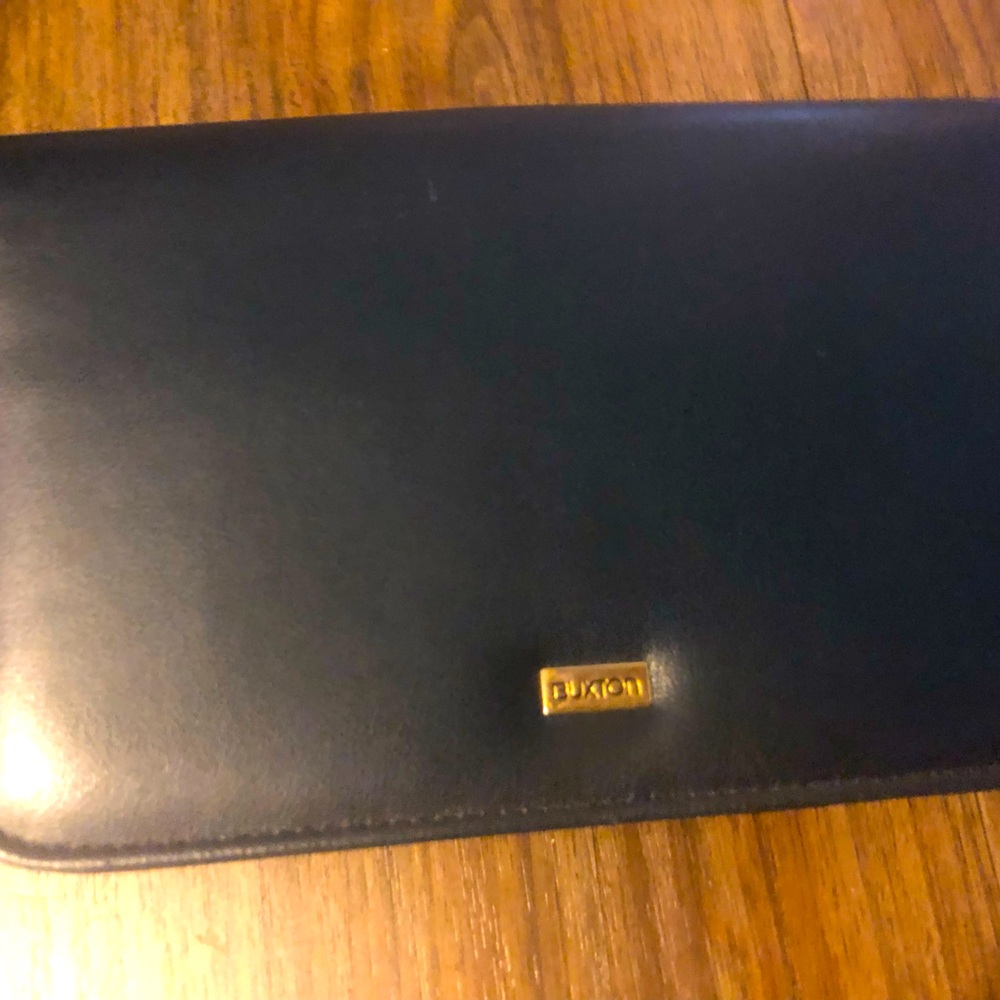 VINTAGE BUXTON WALLET BILLFOLD NAVY BLUE